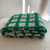 Plaid 70's bedspread