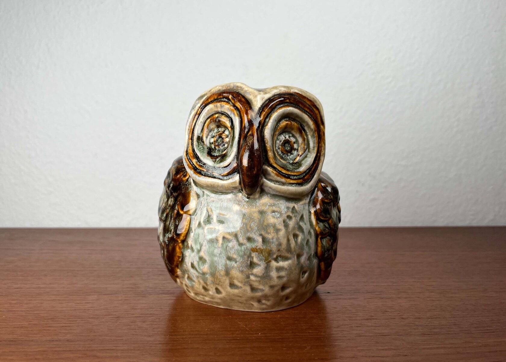 Grande sculpture de hibou en céramique danoise du milieu du siècle par Josef Simon pour Søholm, années 1960