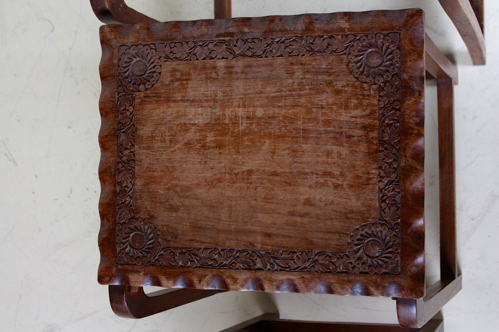 Antique oak carved art & crafts buffet