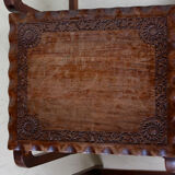 Antique oak carved art & crafts buffet