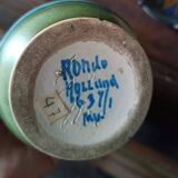 Ceramica VASO portafiori manifattura gouda Liberty decoro rondo