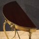 20th century Italian gilded brass console table