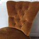 Toad armchair of the 60s and 70s in mustard yellow velvet
