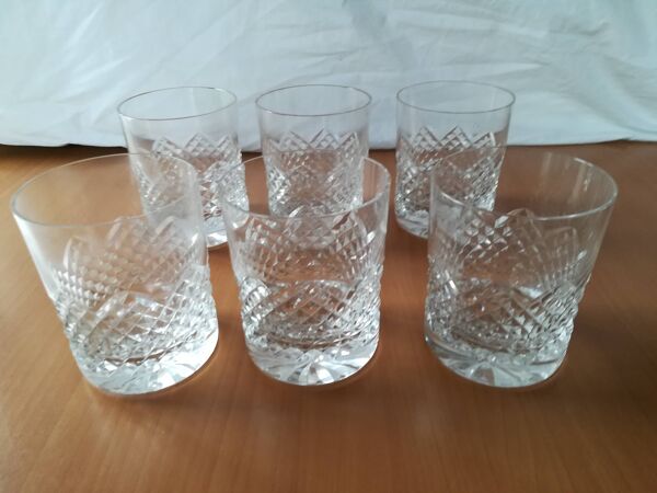 Verres à whisky cristal taillé