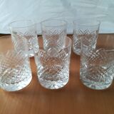 Verres à whisky cristal taillé
