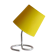 Lampe de bureau jaune vintage années 80 avec bras articulé