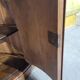 Small corner cabinet with marble, corner sideboard.