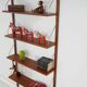 Modular shelving teak veneer, Denmark, 1970s