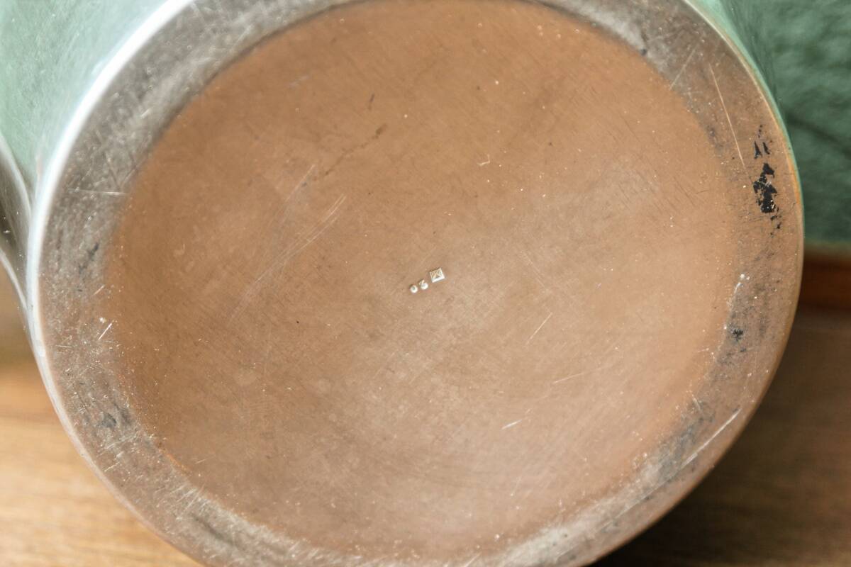 Champagne bucket in silver metal, André Leroy