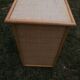 Commode en bois et osier