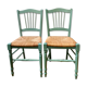 Set of 2 wooden chairs