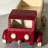 Wooden tipping lorry, vintage toy
