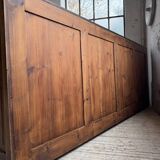 XL oak workshop sideboard with sliding doors from 1900