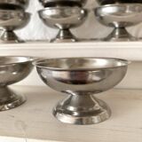 Stainless steel ice cream bowls