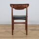Chaises mid-century en palissandre, danemark, set de 4