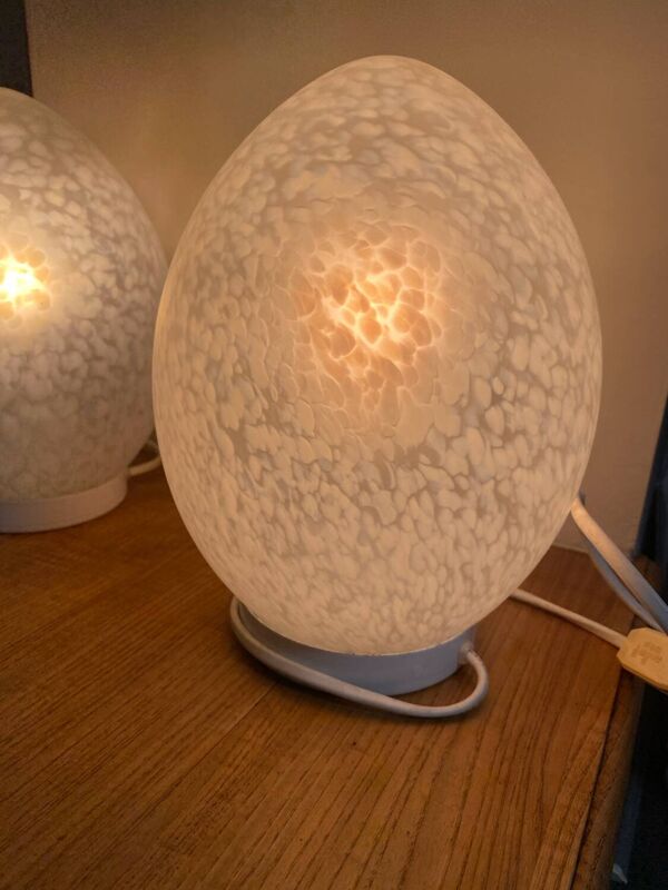 Lampes œufs vintage