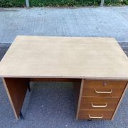 Vintage Scandinavian wooden desk from the 1970s.