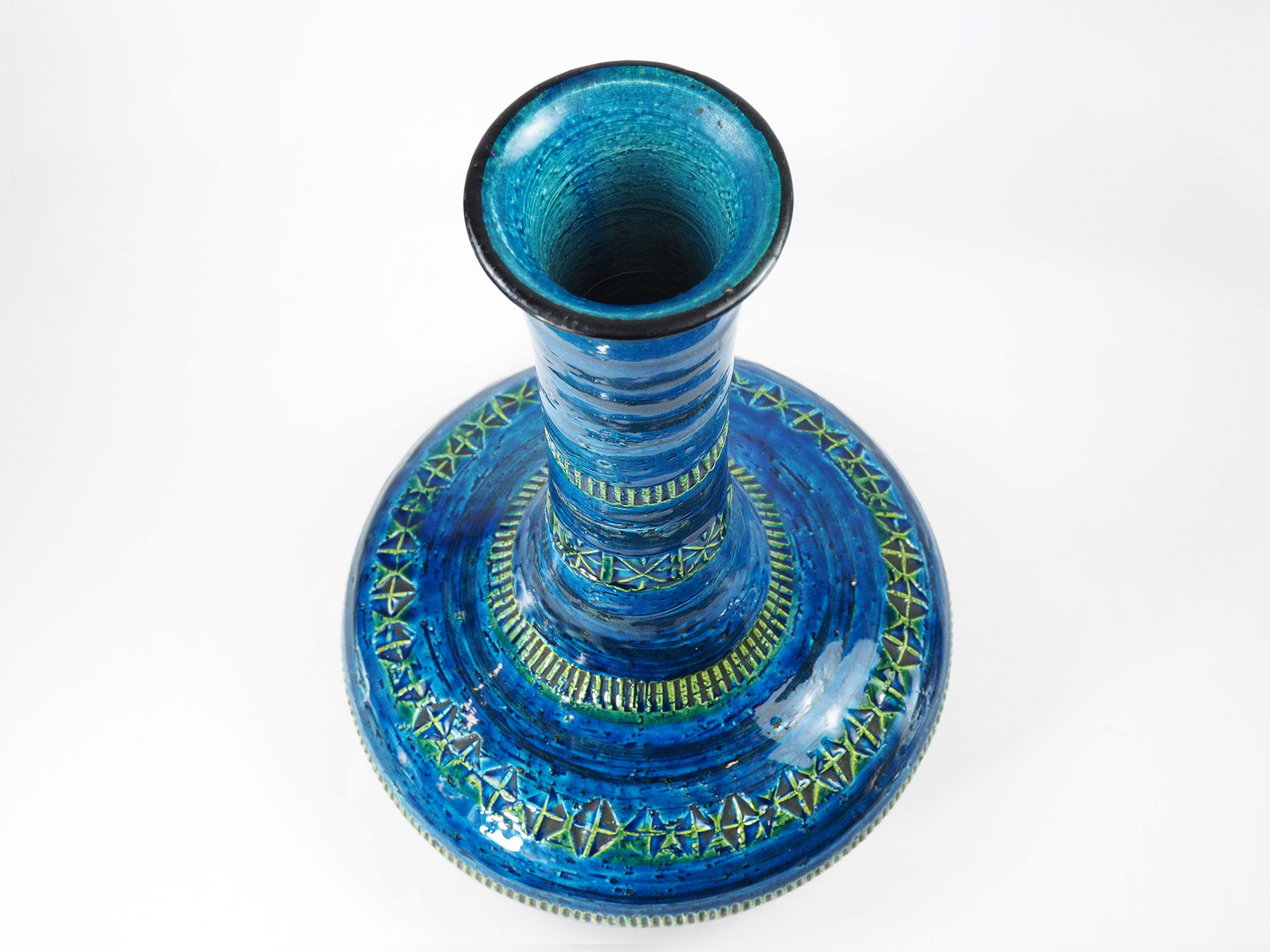 Aldo Londi for Bitossi Rimini blue Vase-Circa 1960