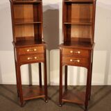 Pair of Art Nouveau bedside tables