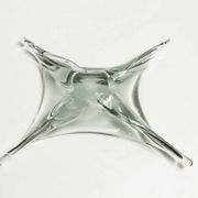 Green Murano glass ashtray
