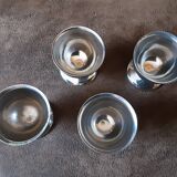 Set of 4 metal egg cups
