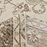 6x9 Beige & Brown Oriental Turkish Rug, 173x282Cm