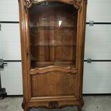 Louis XV style oak display case