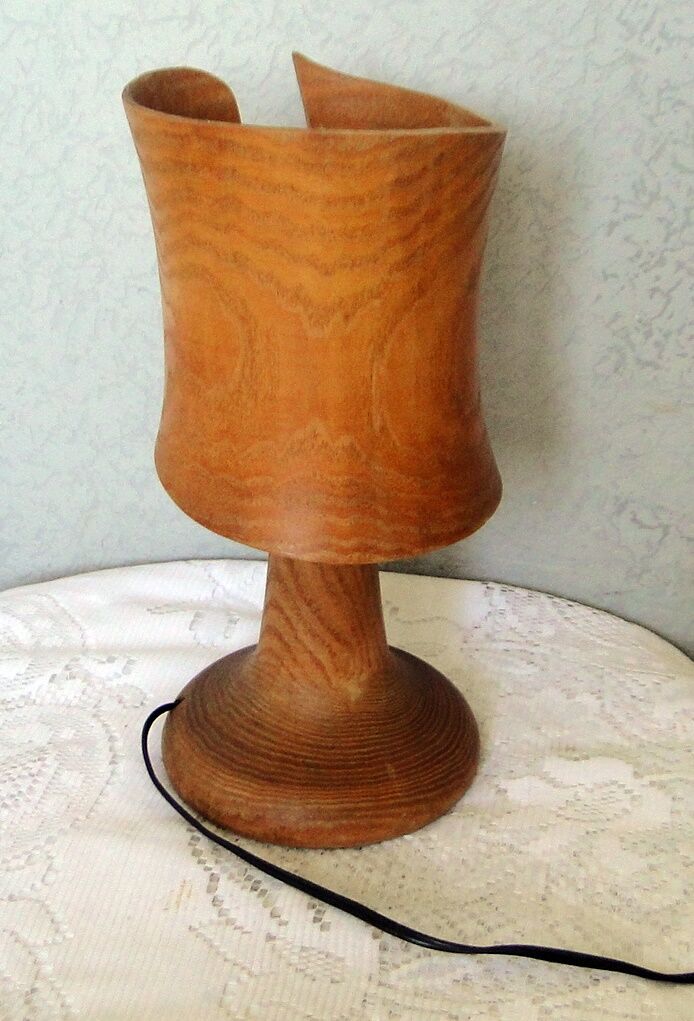 Wooden table lamp mass size including design lampshade 70/80