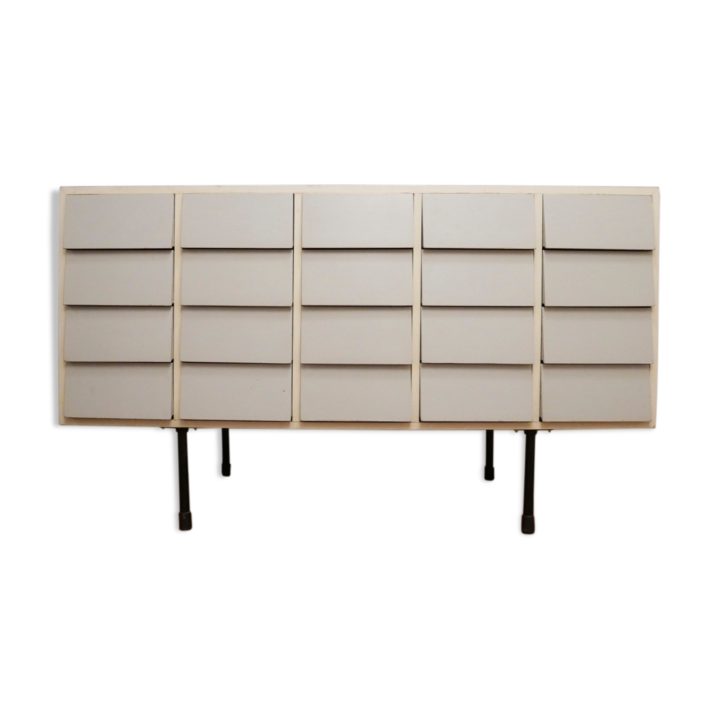 Furniture metier island lacquered 20x drawers, 1950s
