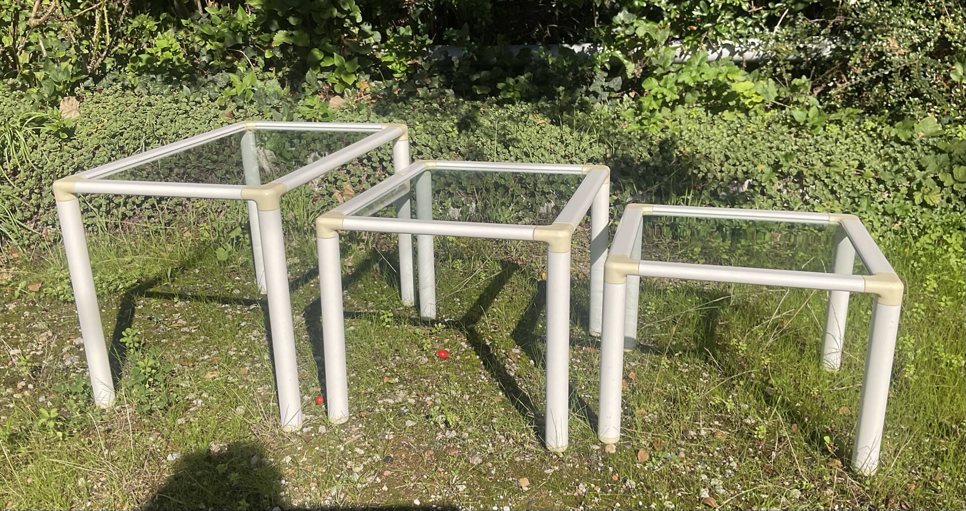 Set of 3 nesting tables from the 1970s.
