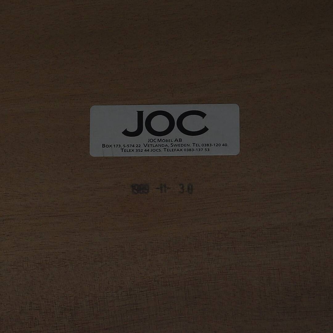 Karl-Erik Ekselius — JOC Vetlanda Desk — 1980s Swedish Modern — Lacquered W