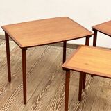Set of Danish Mid Century Teak NestingTables, Coffee or  Sofa tables, Denkmark1950s