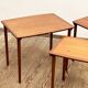 Set of Danish Mid Century Teak NestingTables, Coffee or  Sofa tables, Denkmark1950s