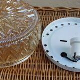 Amber moulded glass ceiling