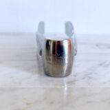 Vintage Alessi ice bucket with tongs from the Mercurio collection from the 1970s