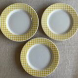 3 Quadrifoglio dessert plates.