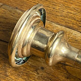 Brass and stone candlestick
