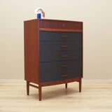 Teak chest of drawers, Danish design, 1970s, production: Denmark