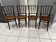 Suite de 4 chaises de Bistrot bois courbé années 1930