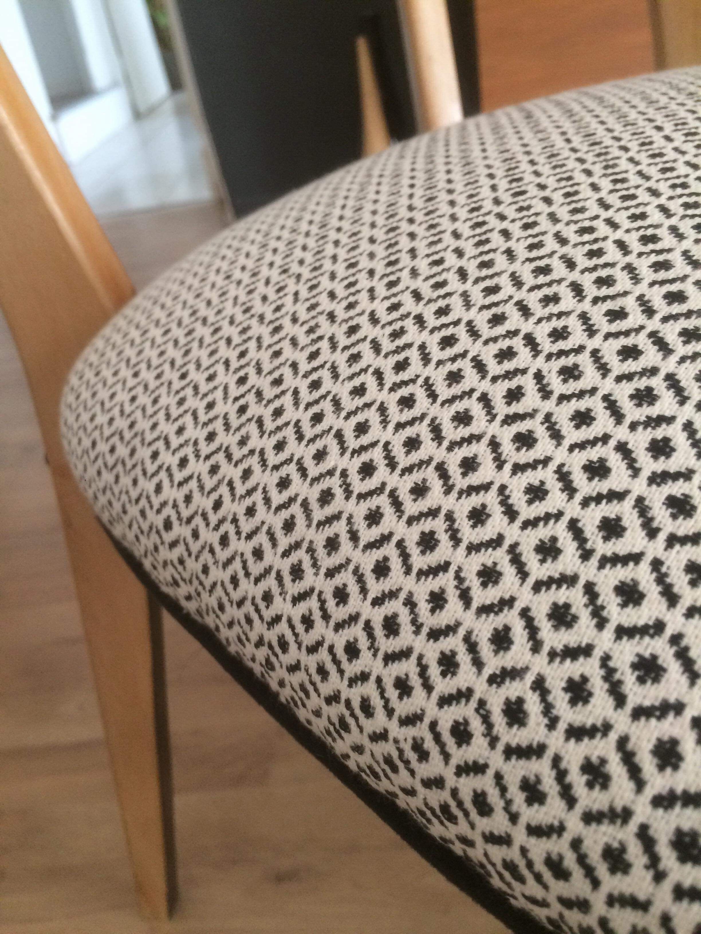 Set of 4 restored chairs, 1950s