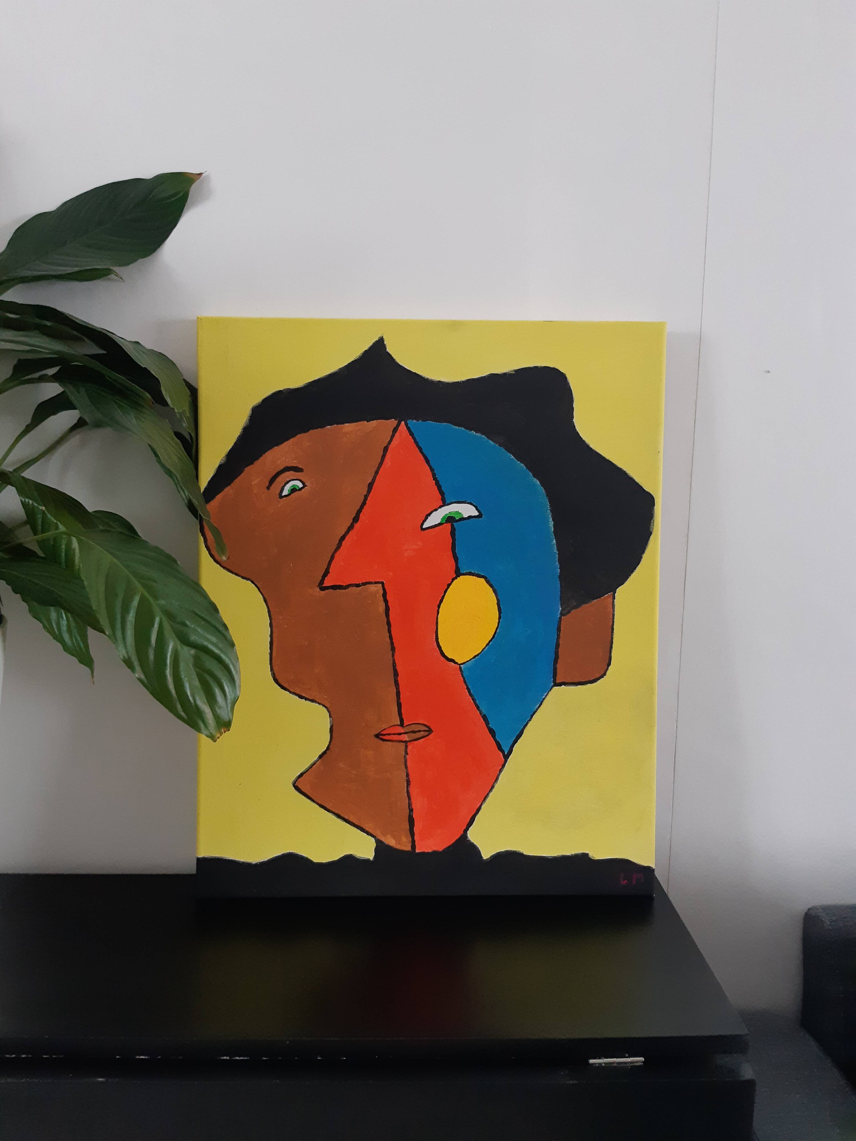 Abstract face painting