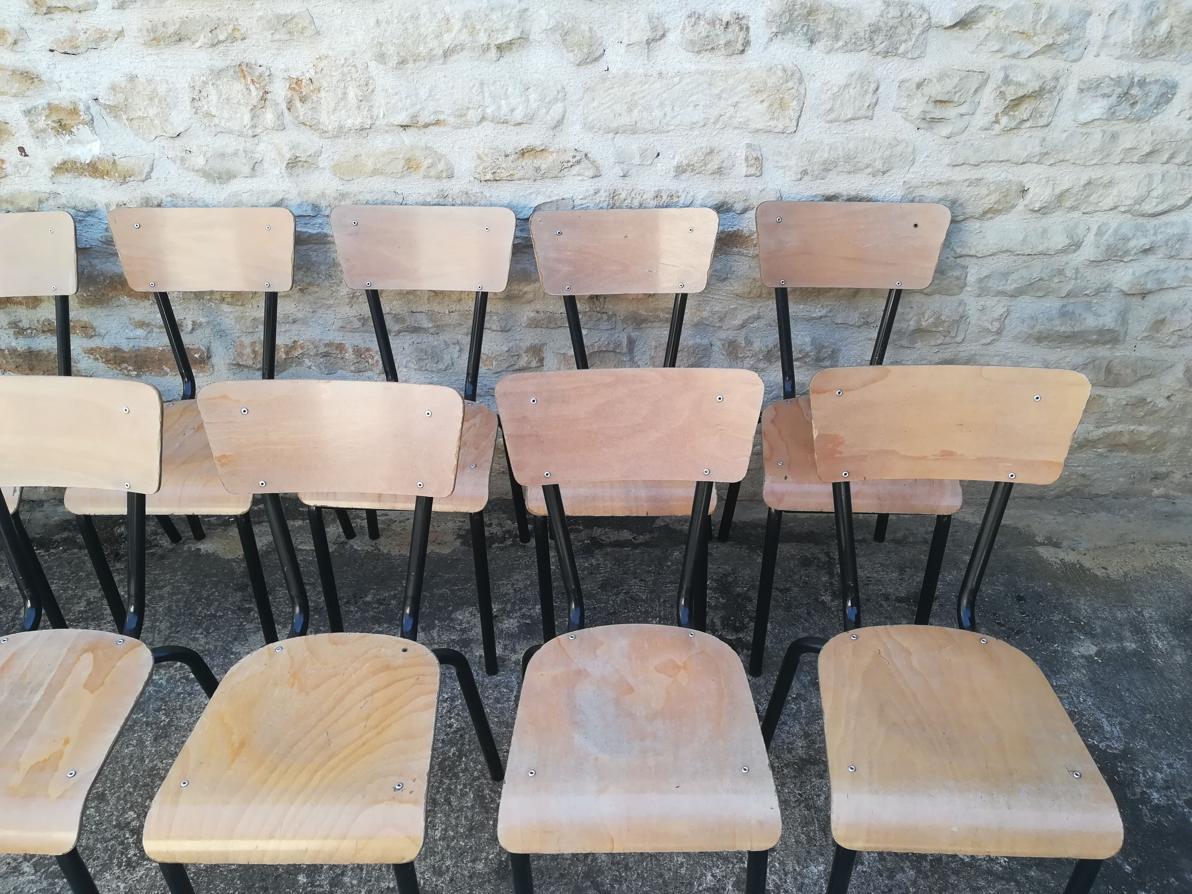 Vintage school chairs