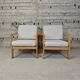 Paire de fauteuils vintage 