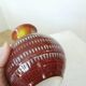 Vintage Scheurich Fat Lava Vase: West German Red & Yellow Pottery
