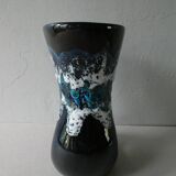 Ceramic vase fat lava, 60s