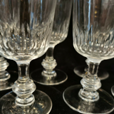 Lots de six verres cristal