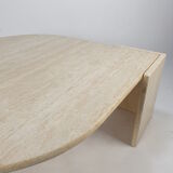 Mid-Century Italian Travertine Coffee Table, 1980's