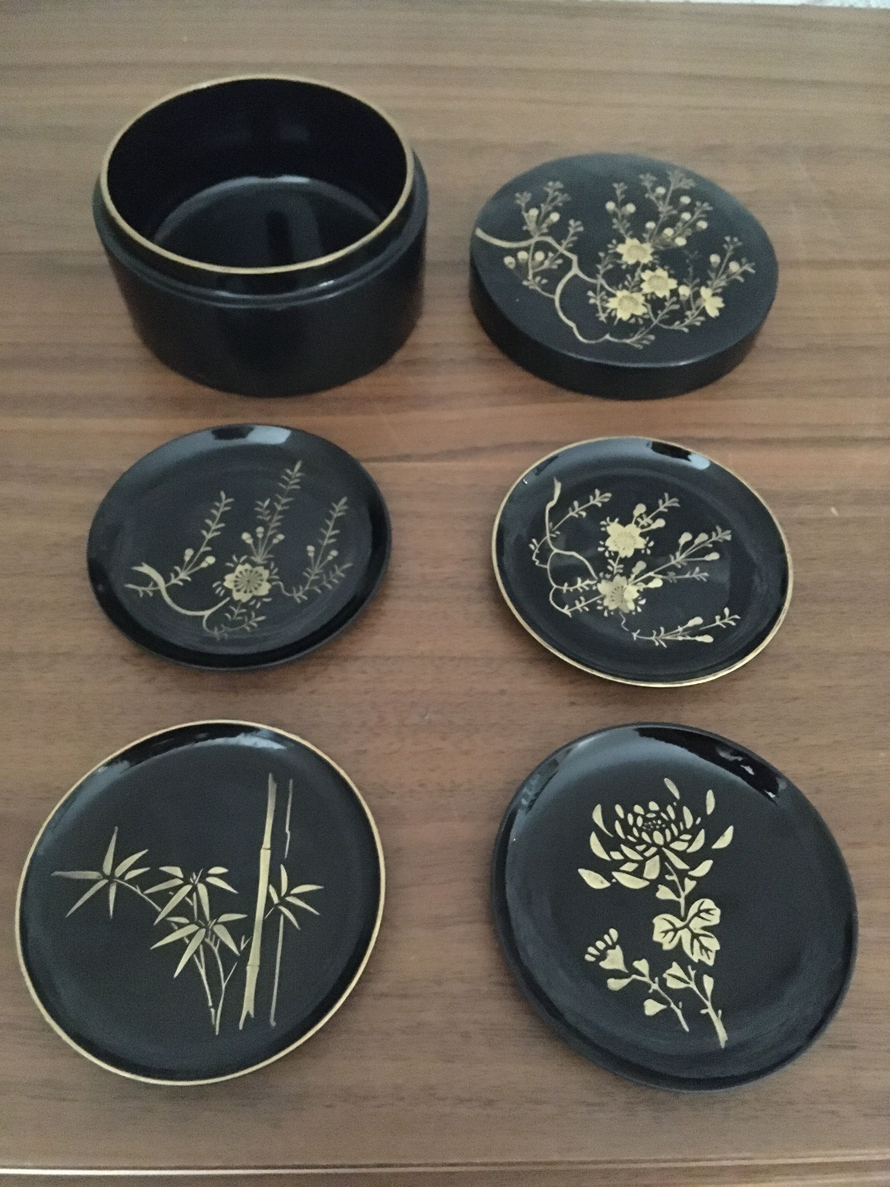 Black and gold lace box
