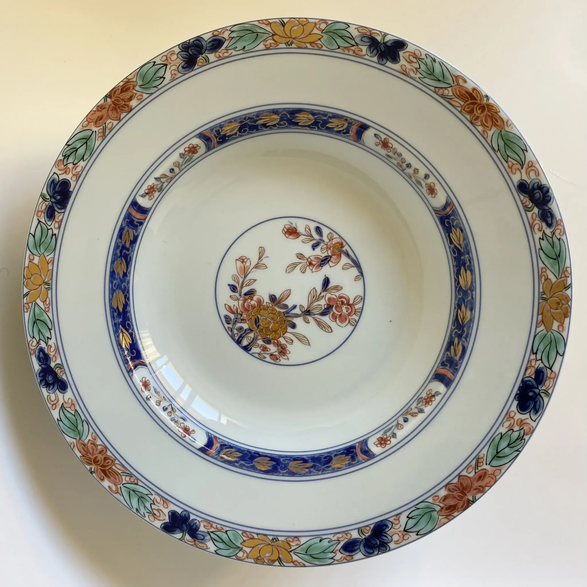 Hollow plates "koutani" in Limoges porcelain, Raynaud & Cie vintage