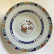 Hollow plates "koutani" in Limoges porcelain, Raynaud & Cie vintage